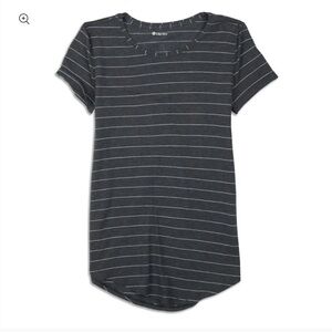 Lululemon love crew black and white stripe 6